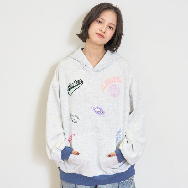 【7days】配色パーカー