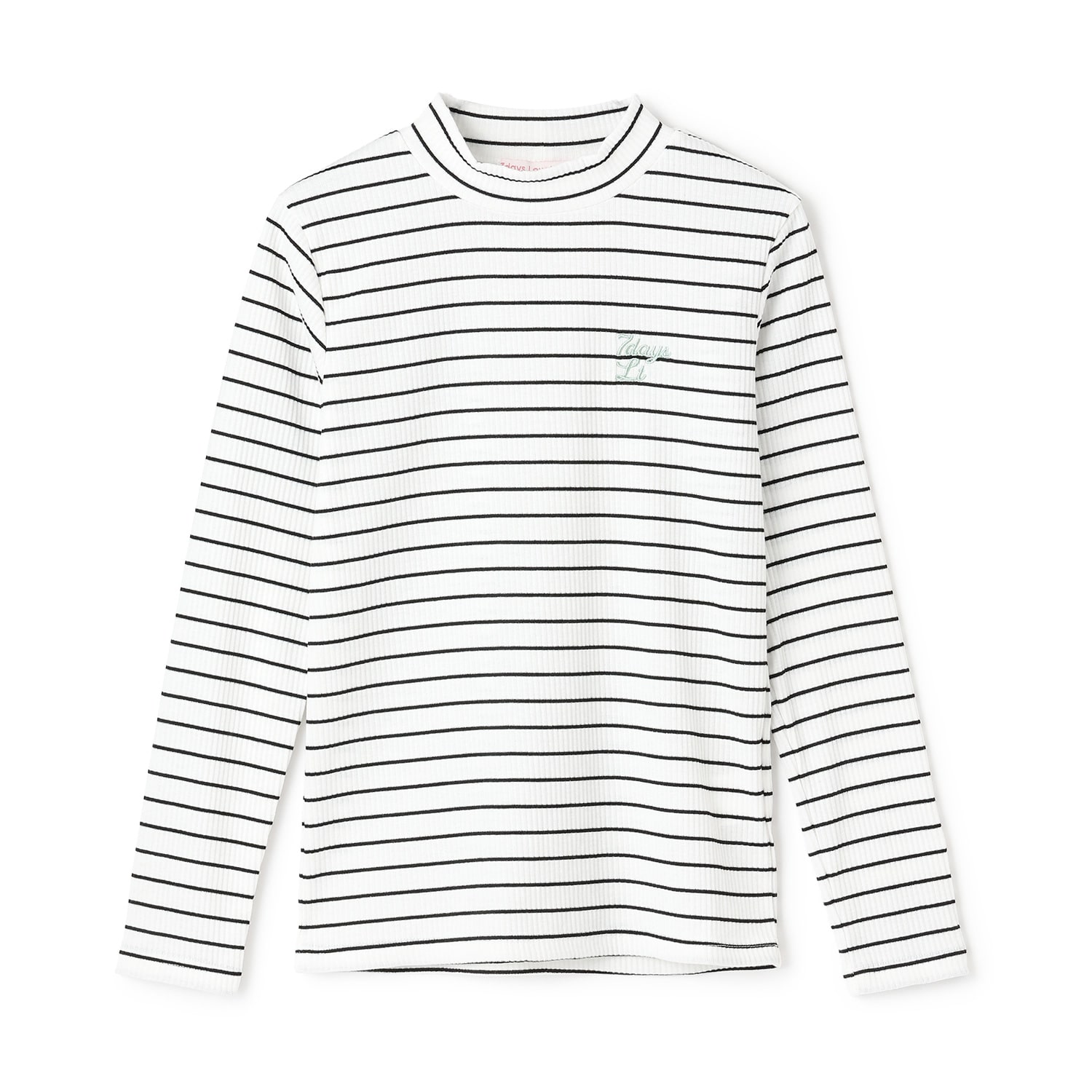 【7ｄａｙｓ】ハイネックテレコTシャツ