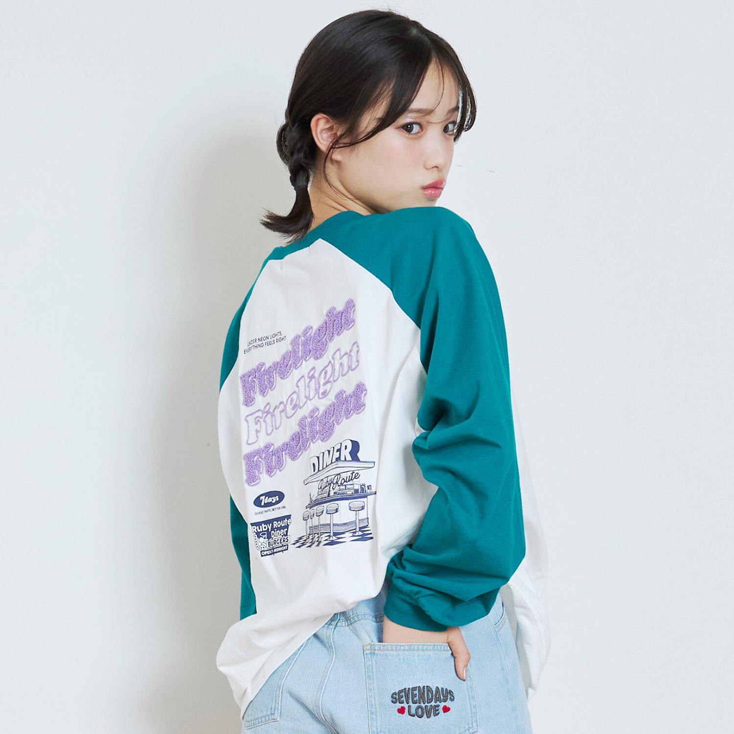 【7days】ラグランチュニックTシャツT