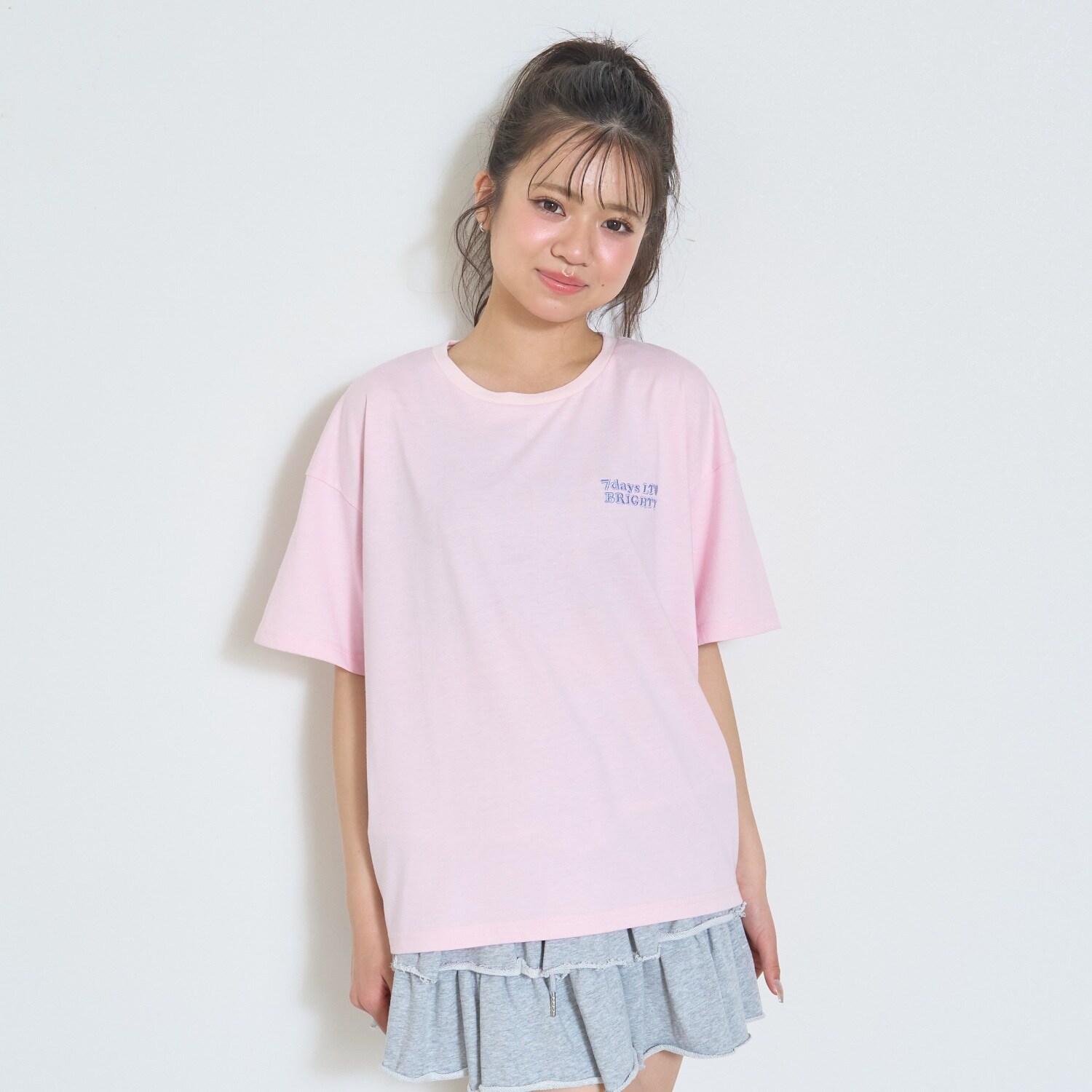 【7days】ハートアップリケTシャツ