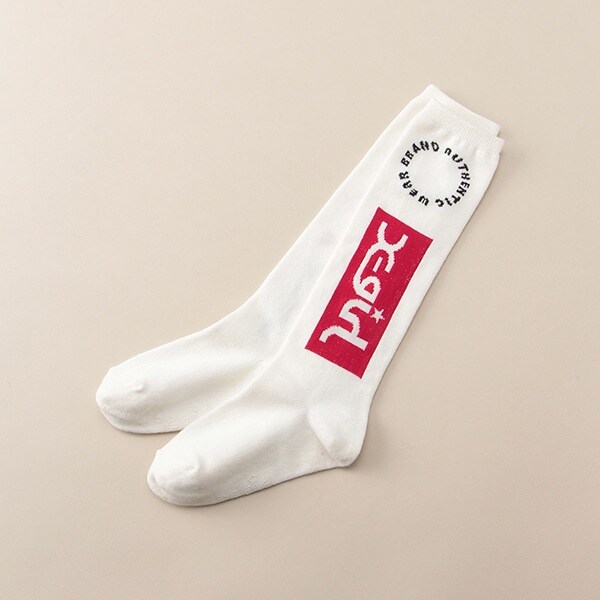 ロゴアシメハイソックス