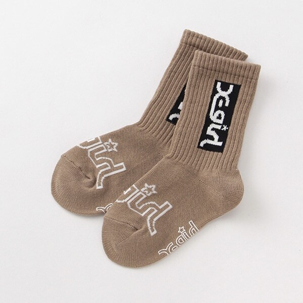 ボックスロゴクルーソックス