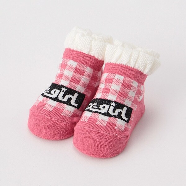 オリジナル総柄ボックスロゴカップソックス