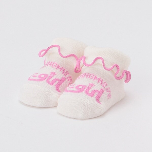 折り返しメロウフリルロゴカップソックス