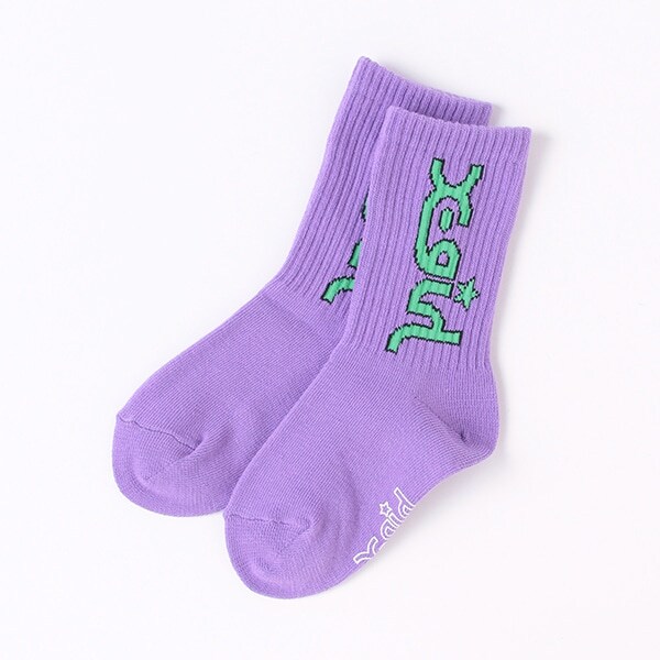 配色ミルズロゴソックス【日本製】