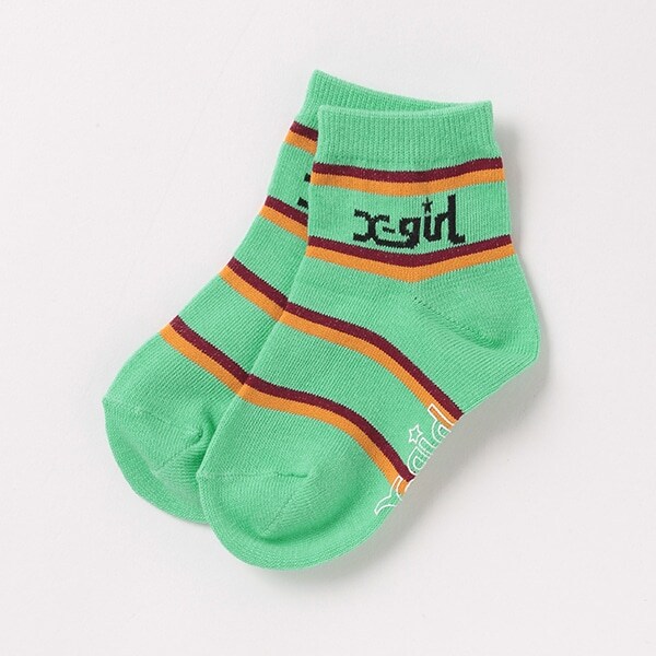 マルチボーダーロゴショートソックス【日本製】