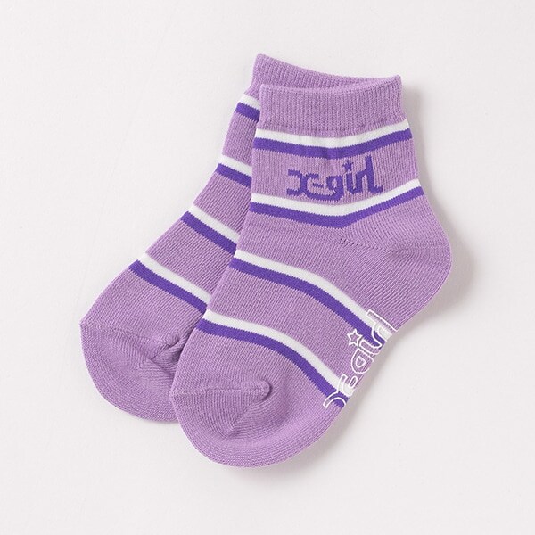 マルチボーダーロゴショートソックス【日本製】