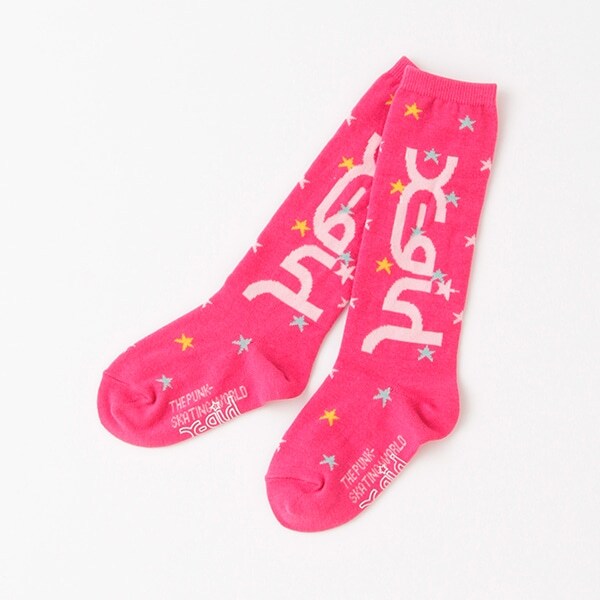 星総柄ハイソックス【日本製】