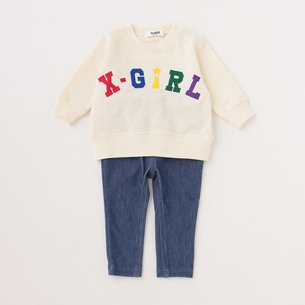 【WEB限定】カラフルロゴトレーナー＋パンツセット