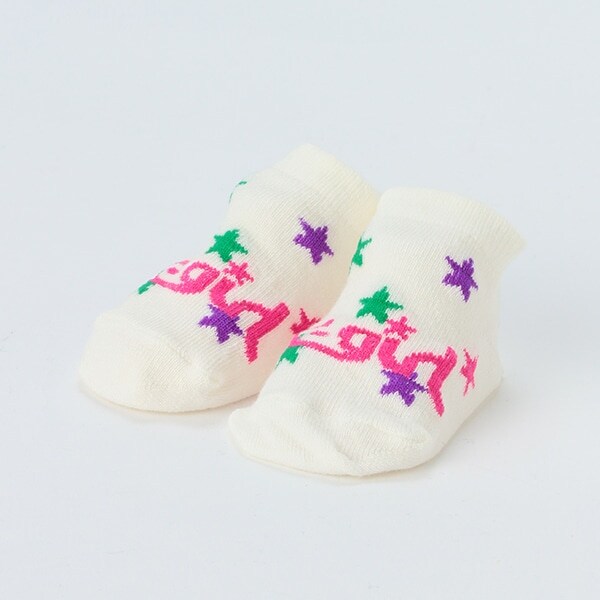 星総柄ベビーソックス【日本製】