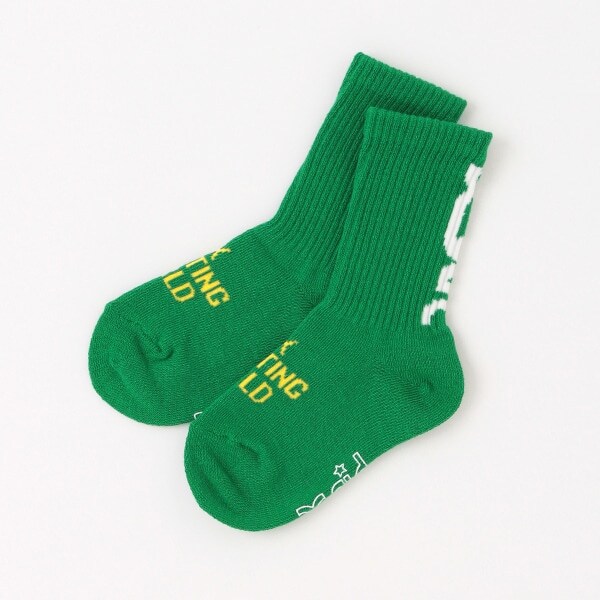 ミルズロゴクルーソックス【日本製】