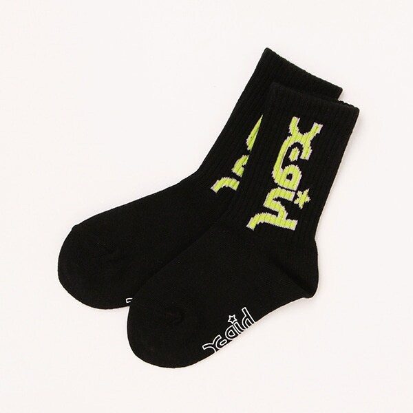 ミルズロゴクルーソックス【日本製】