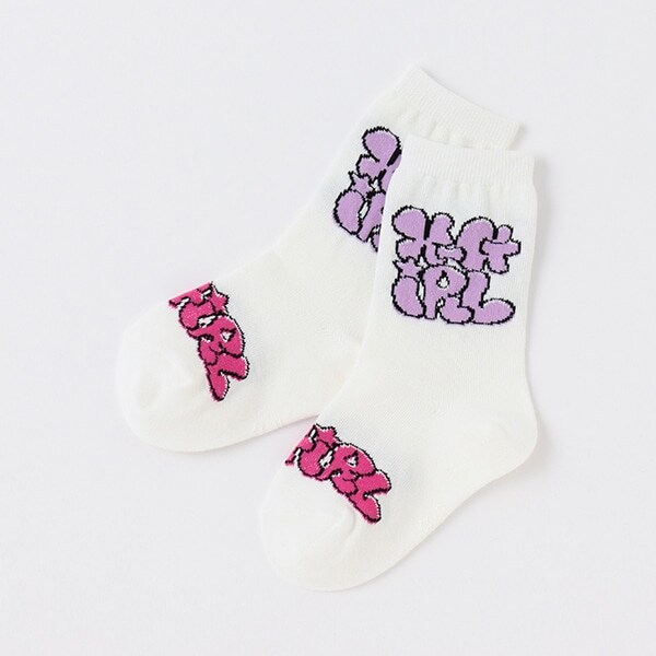 グラフティロゴクルーソックス【日本製】