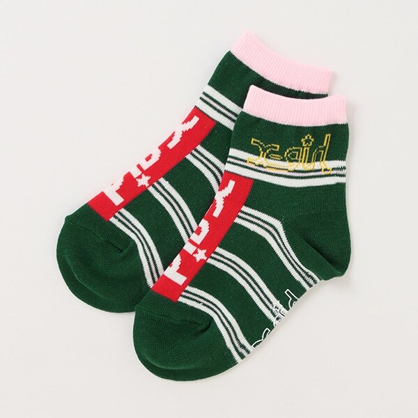 【WEB限定】マルチボーダーミドルソックス