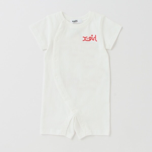 キラッキーモチーフ半袖カバーオール