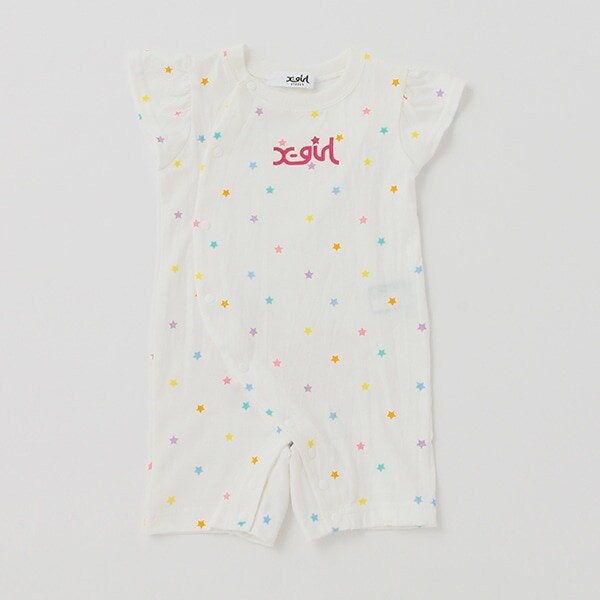 【WEB限定】星総柄フリルカバーオール