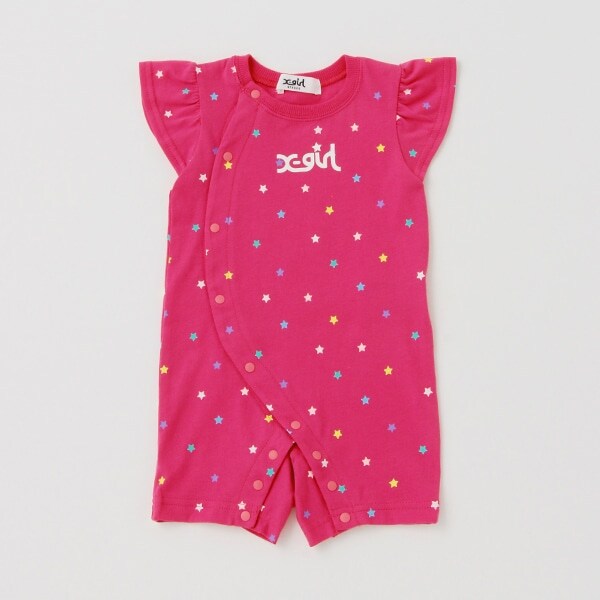 【WEB限定】星総柄フリルカバーオール