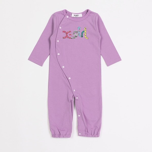 アニマルロゴカバーオール