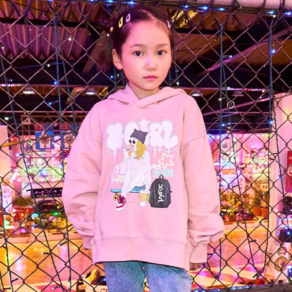 ガールイラストパーカー