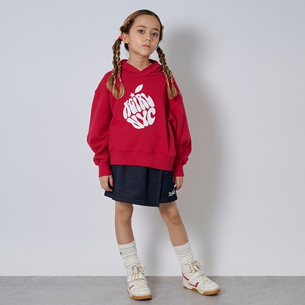 アップルロゴパーカー+スカートセット