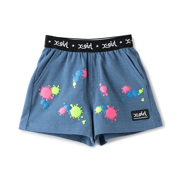 ウエストロゴペイントショートパンツ