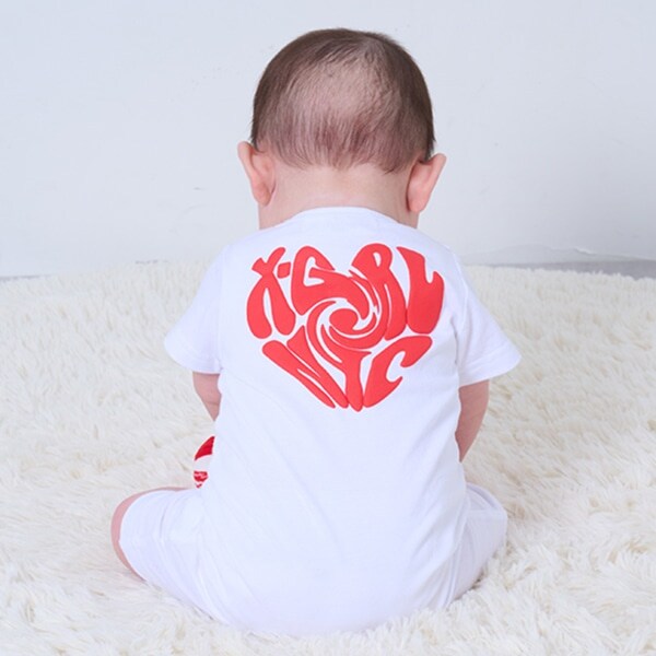 キラッキー&ハートロゴショートオール