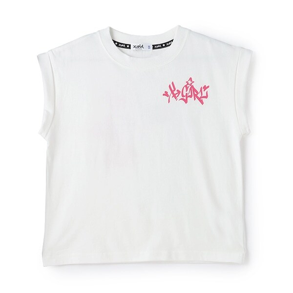 スケボーガールバックプリント半袖Tシャツ