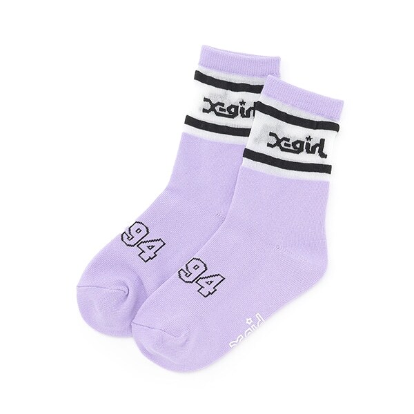 ロゴラインシアークルーソックス