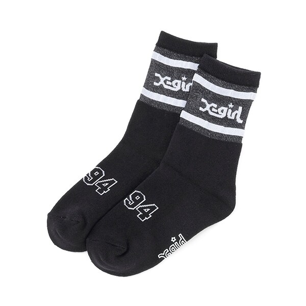 ロゴラインシアークルーソックス