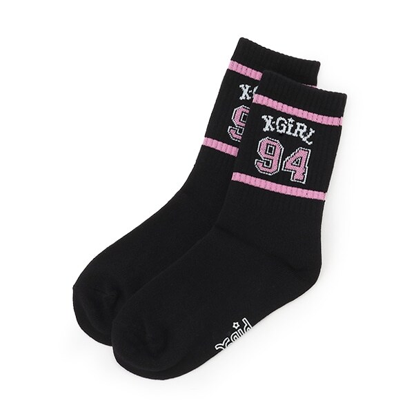 ナンバリングロゴラインクルーソックス