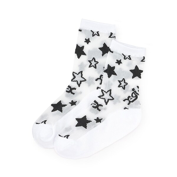 シアーロゴジャガードクルーソックス