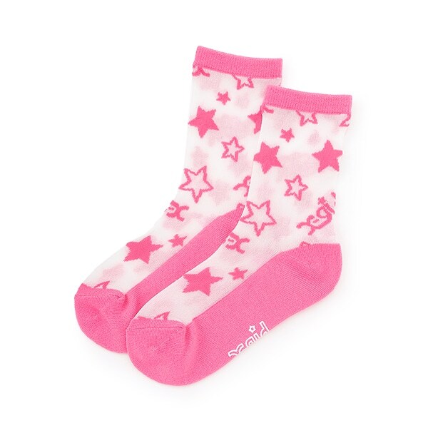 シアーロゴジャガードクルーソックス