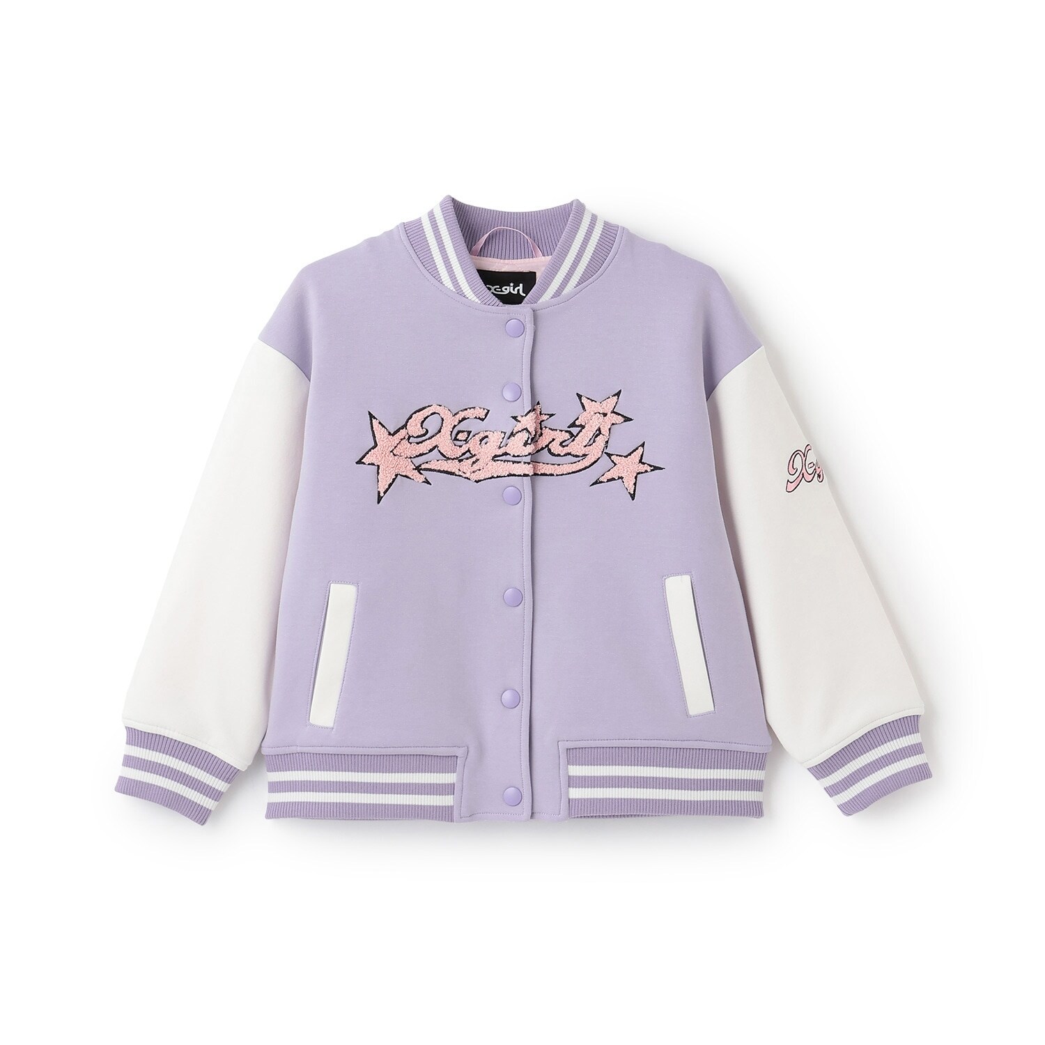 ロゴ刺しゅうダンボールニットスタジャン