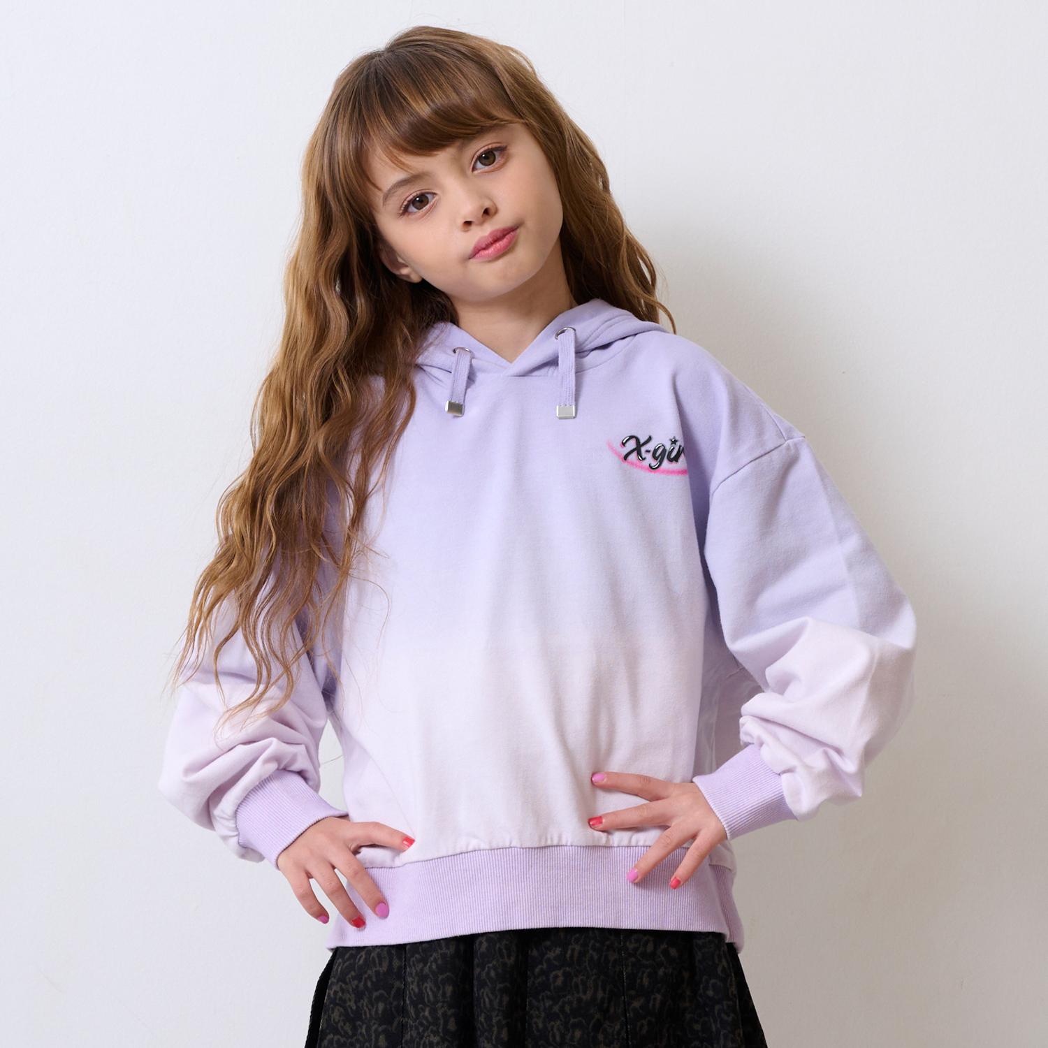 グラデーション染めパーカー