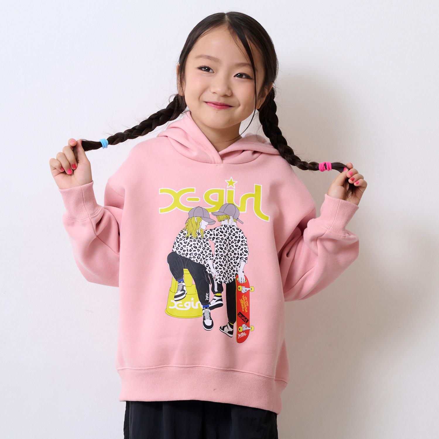 ガール&ボーイイラストパーカー