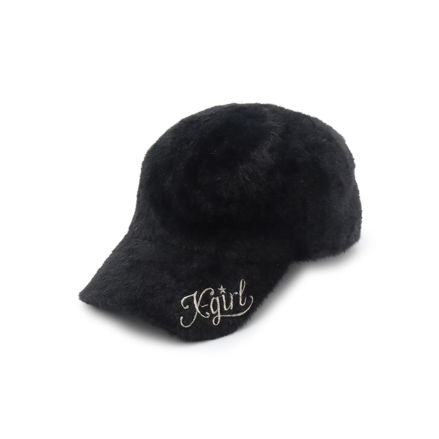 ロゴ刺しゅうファーキャップ