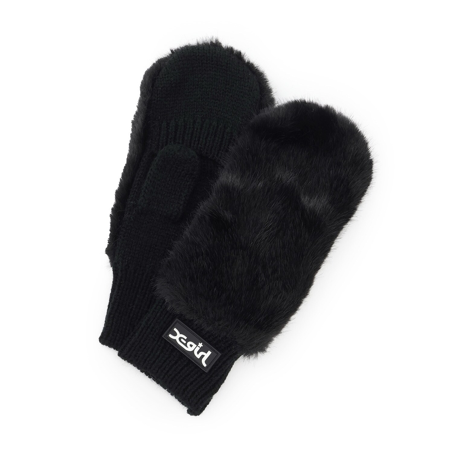 ファー& ニットミトン