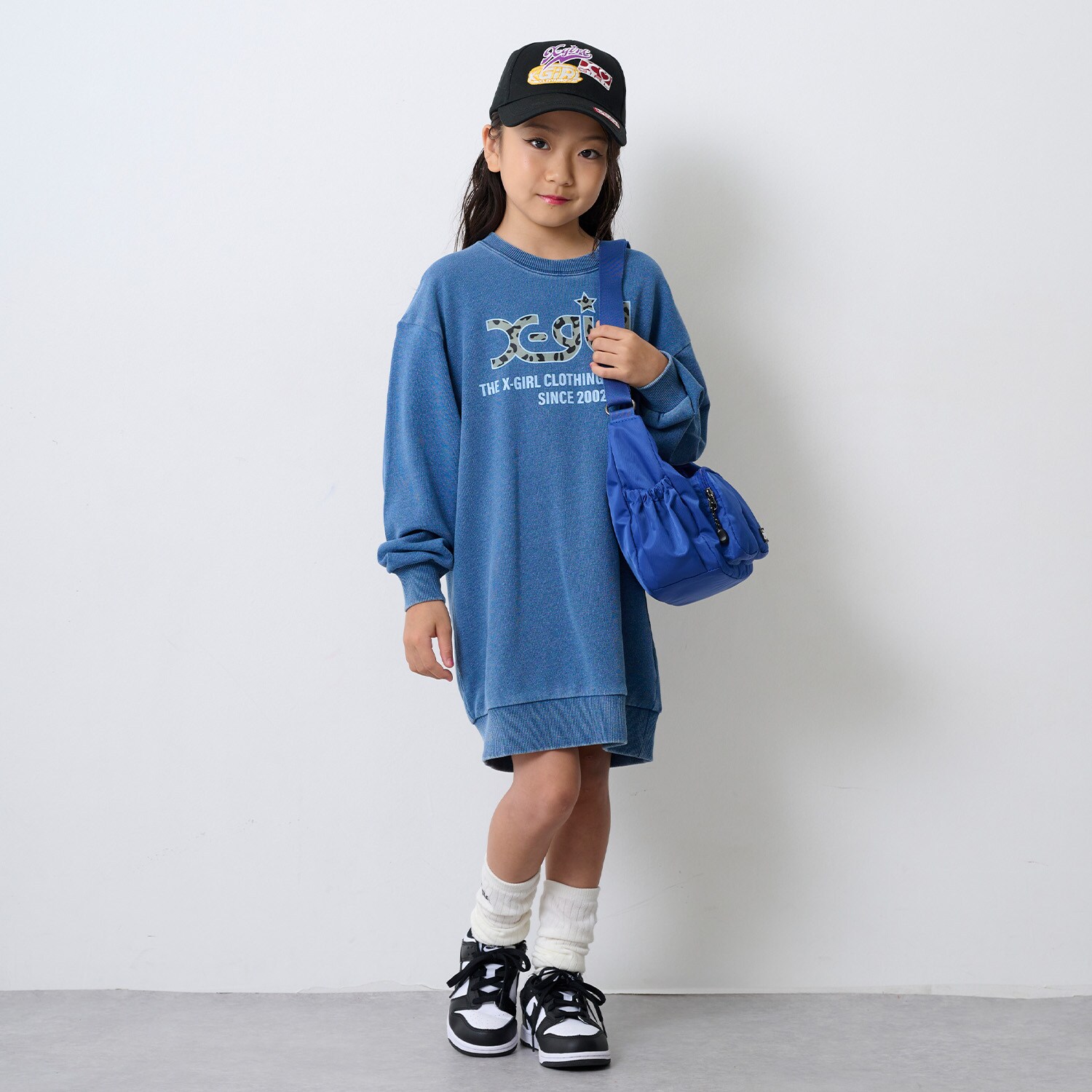 デニム裏毛ワンピース