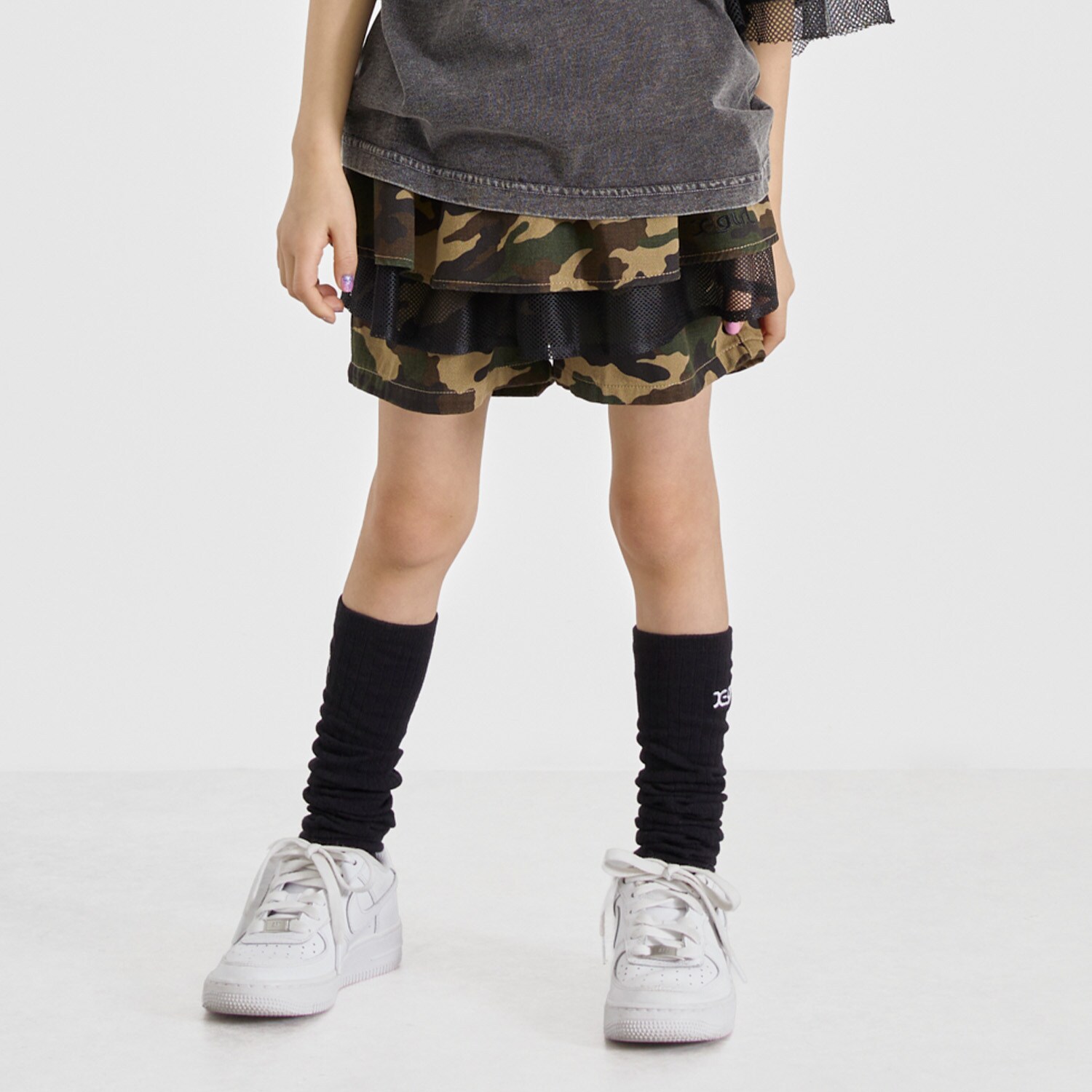 フリルメッシュレイヤード ショートパンツ