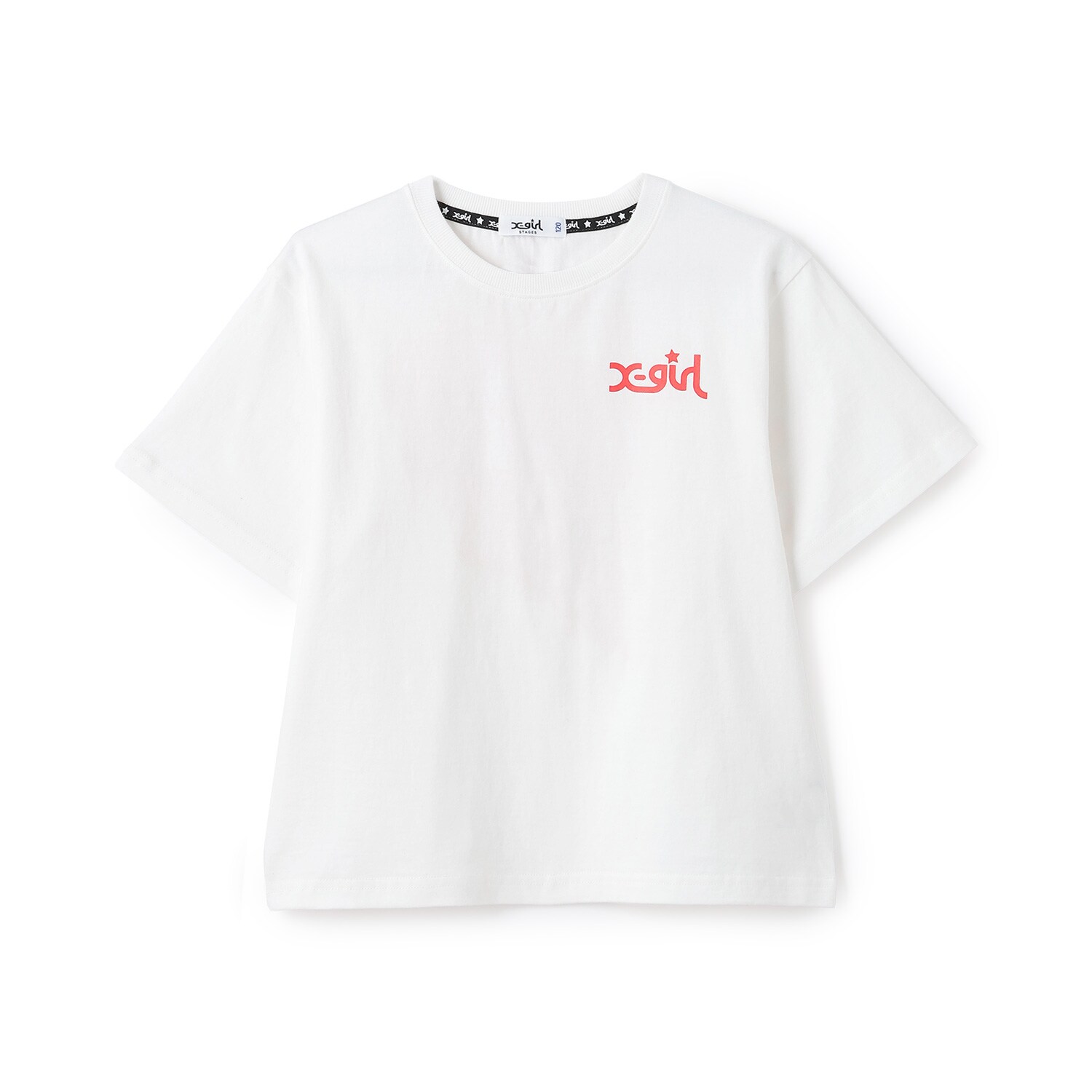 キラッキー+メッセージロゴ バックプリント半袖Tシャツ