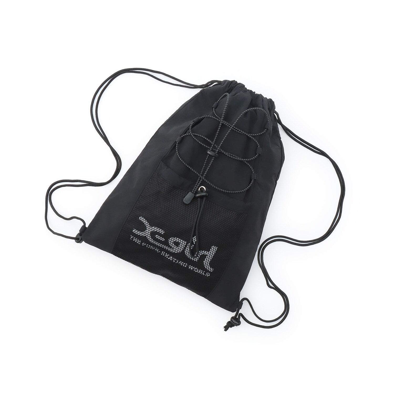 ロゴ メッシュナップサック