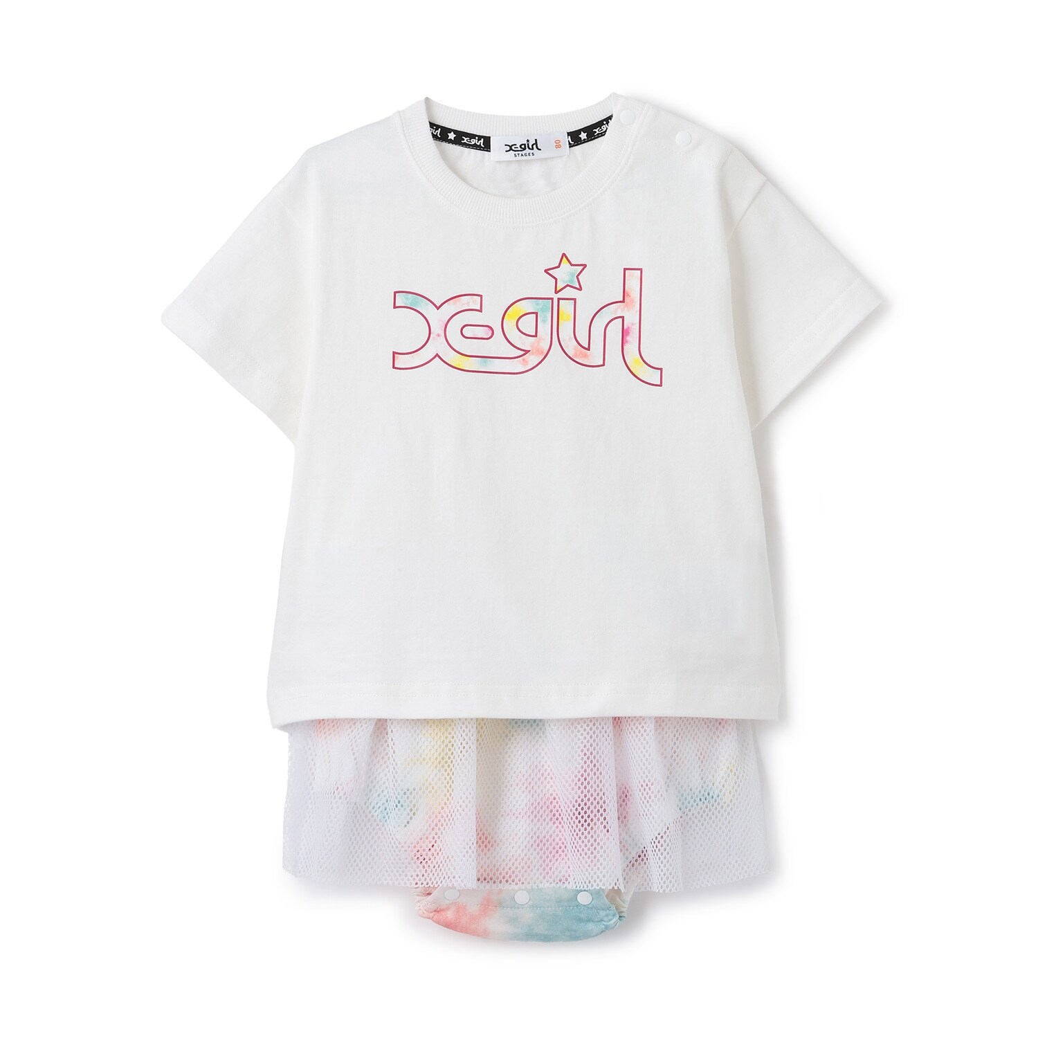 ミルズロゴ半袖T+メッシュスカートブルマセット