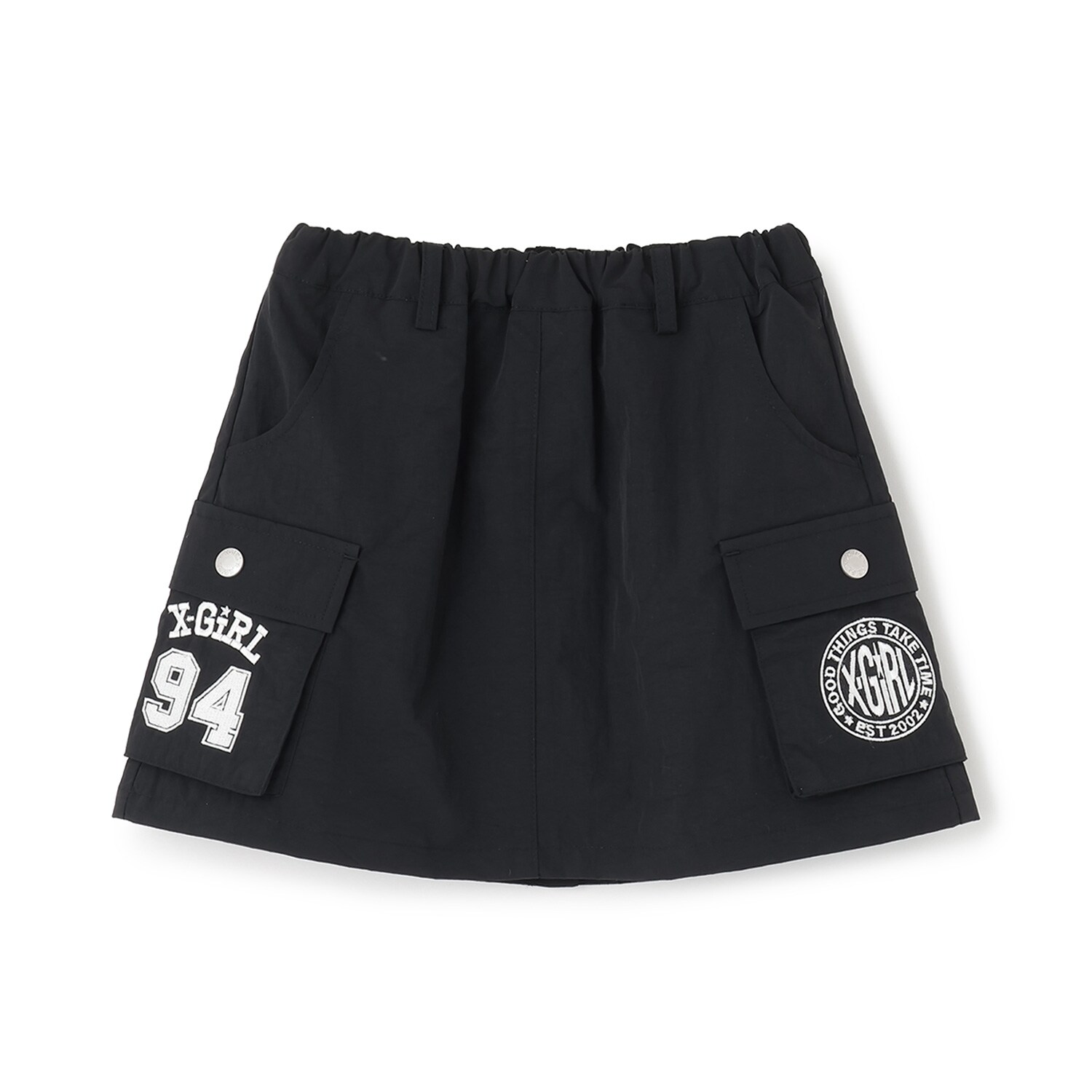 ロゴ刺しゅう カーゴスカート