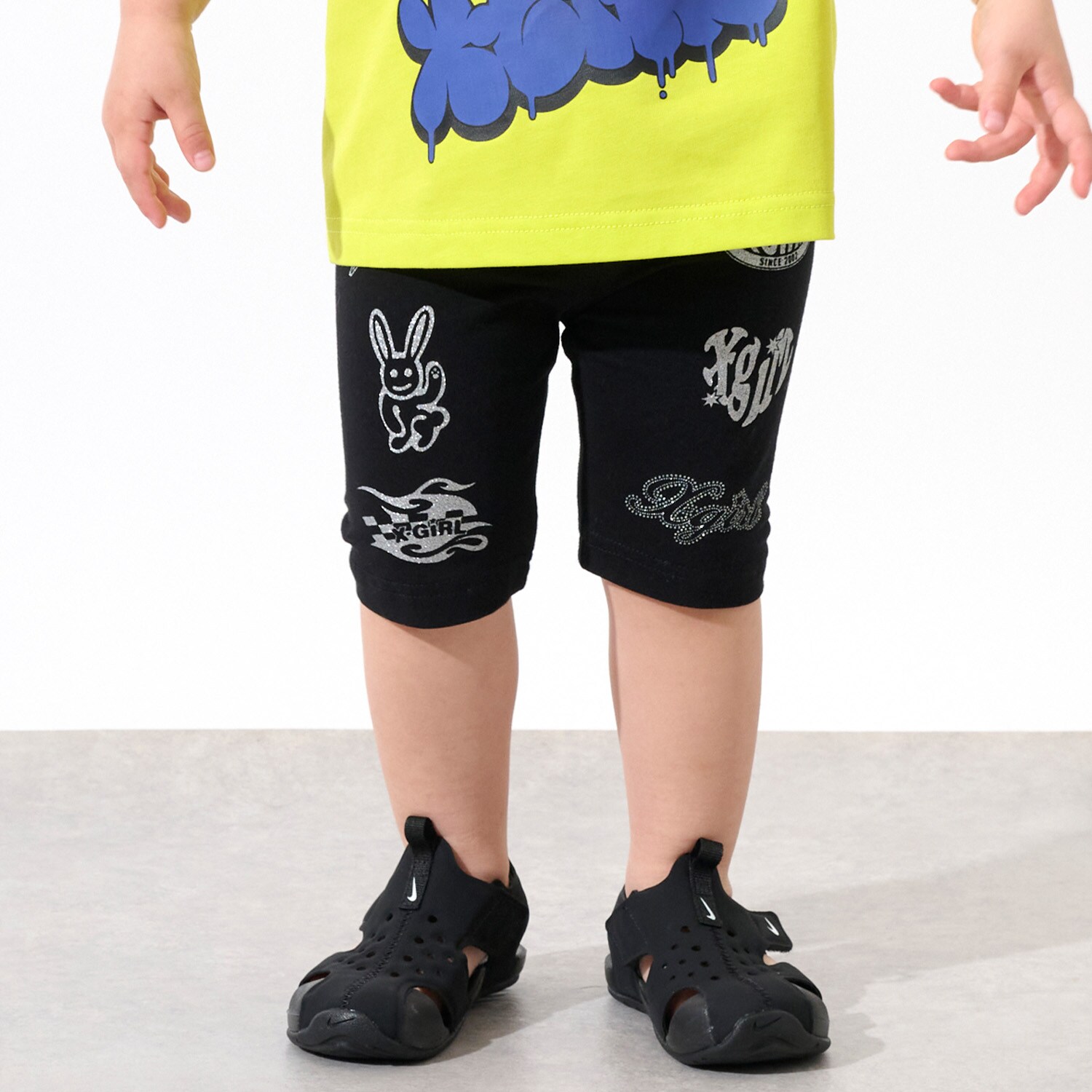 MIXロゴ5分丈レギンス