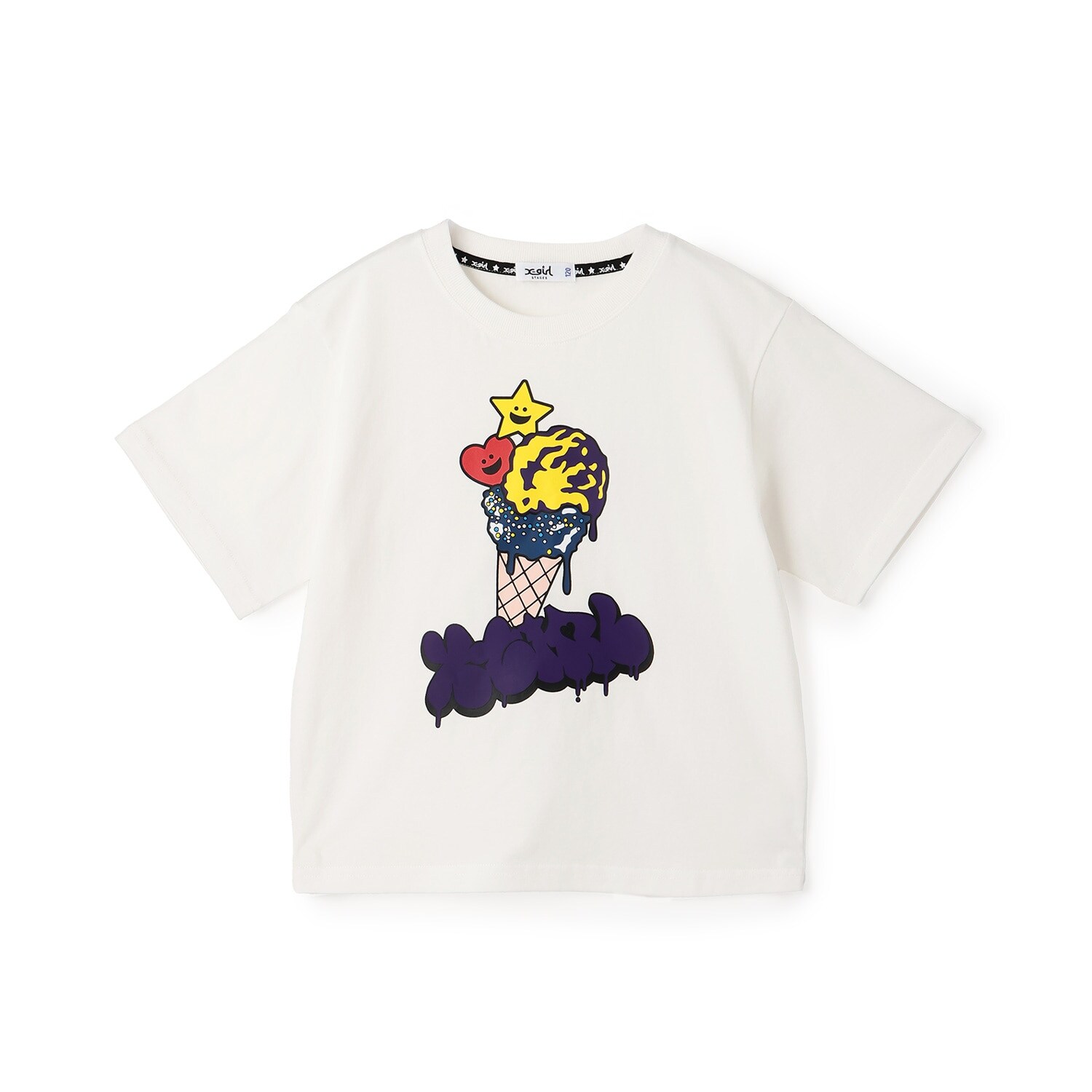 【接触冷感】キラッキーアイスクリーム 半袖Tシャツ