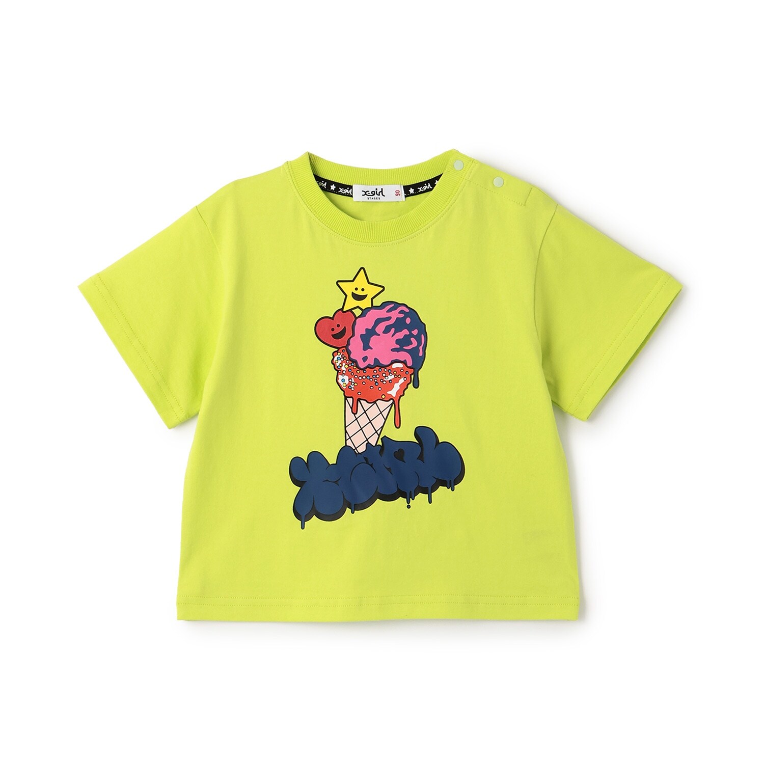 【接触冷感】キラッキーアイスクリーム 半袖Tシャツ