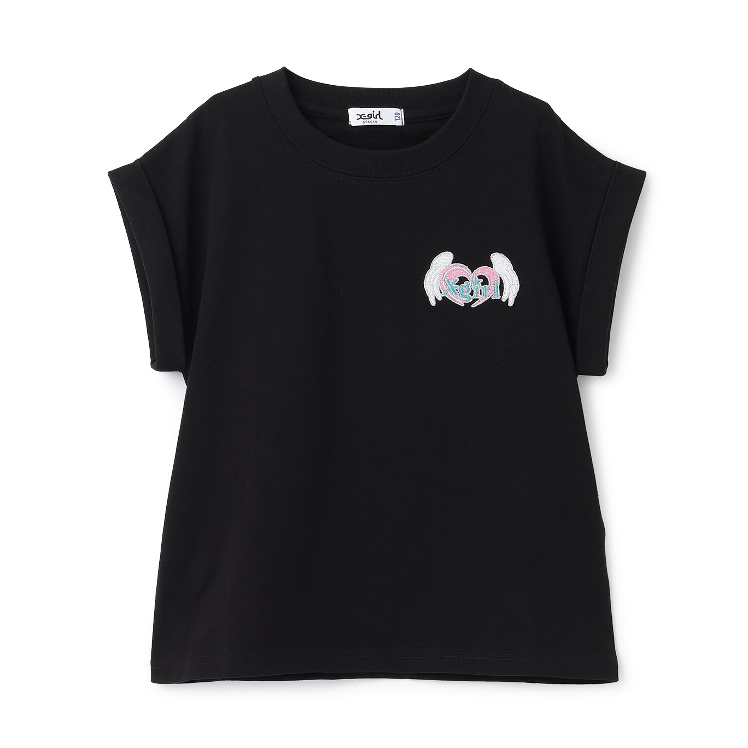 ハートロゴ刺しゅう ノースリトップス