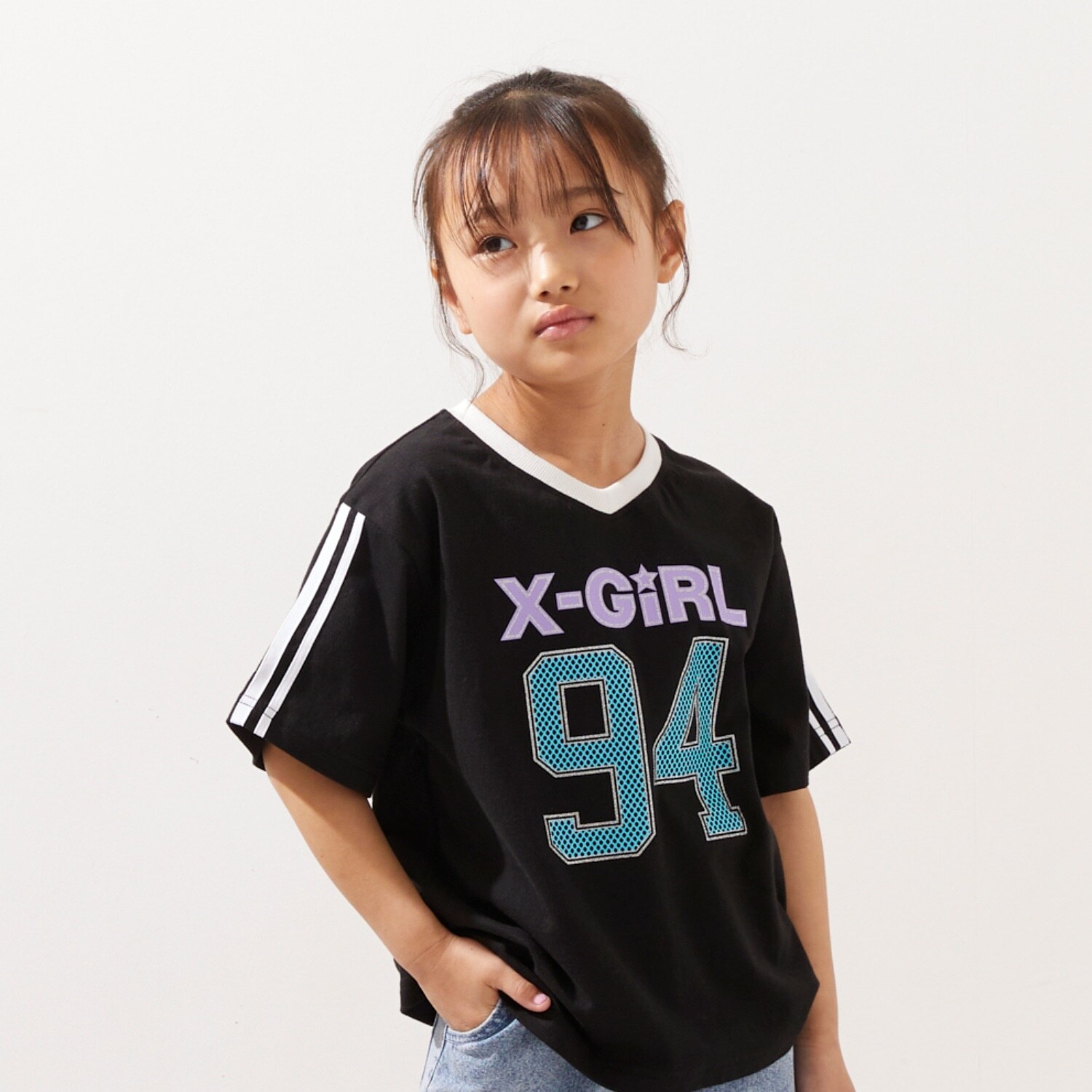 ユニフォームVネック半袖Tシャツ