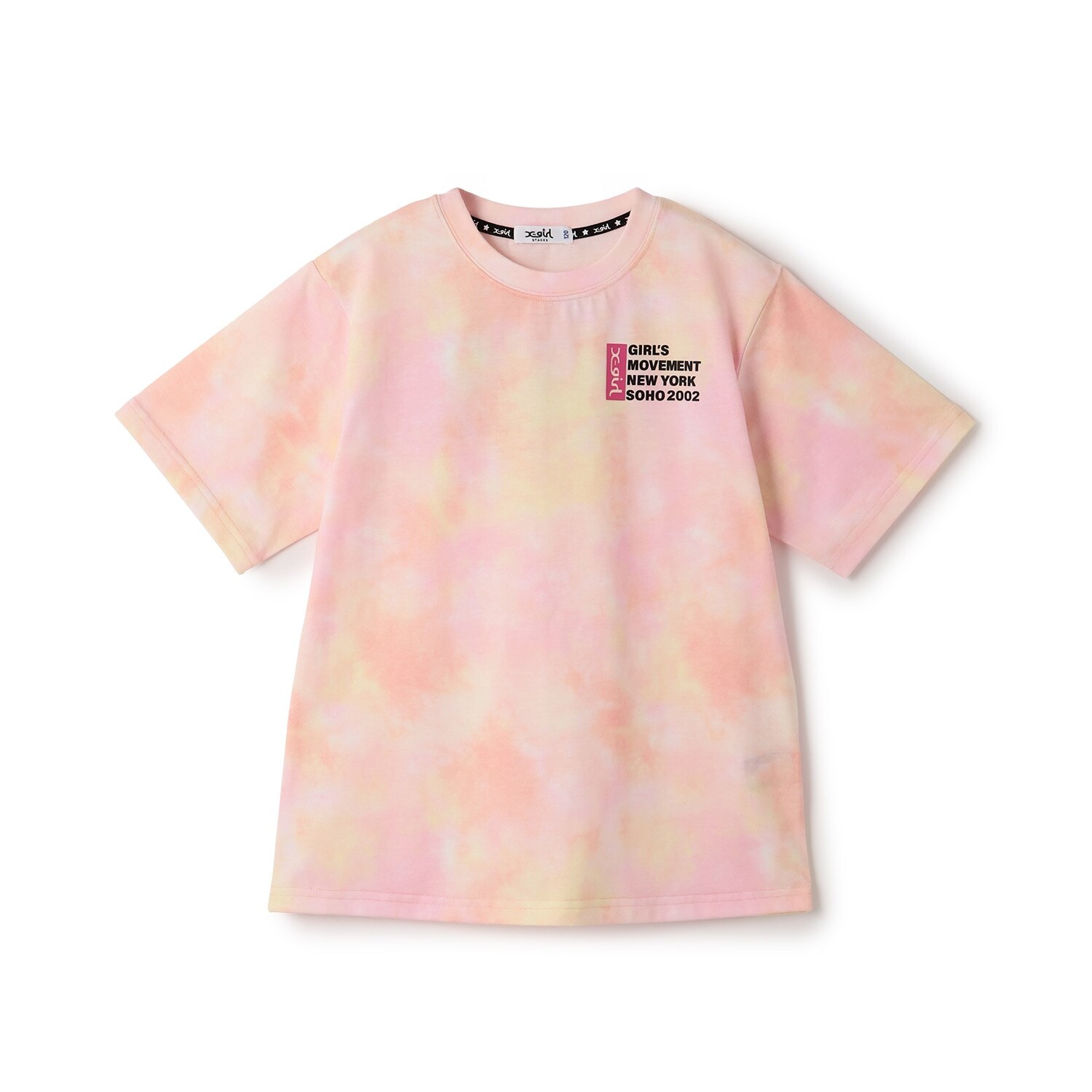 発泡ロゴ タイダイプリント ビッグTワンピ