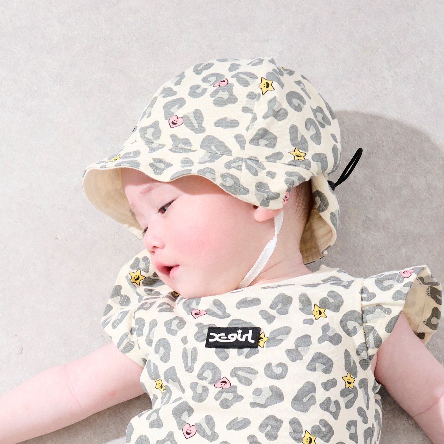 レオパード総柄ベビーハット